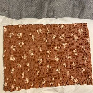 Floral Strapless Crop top